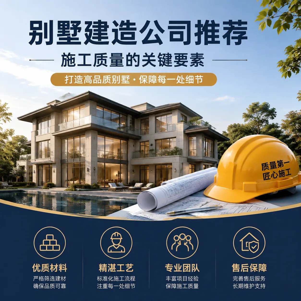 别墅建造公司推荐： 普安 施工质量的关键要素