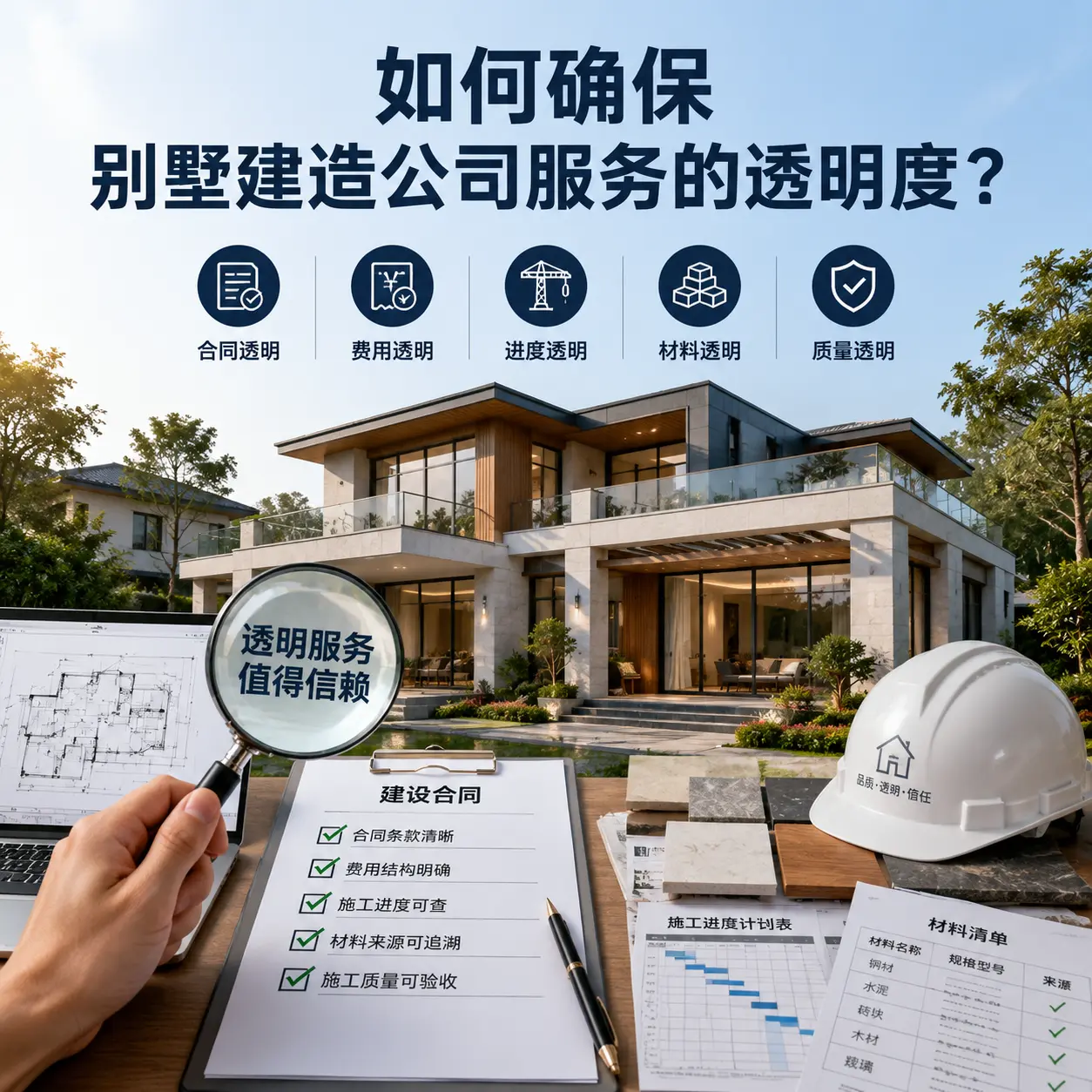 在 普安 如何确保别墅建造公司服务的透明度?