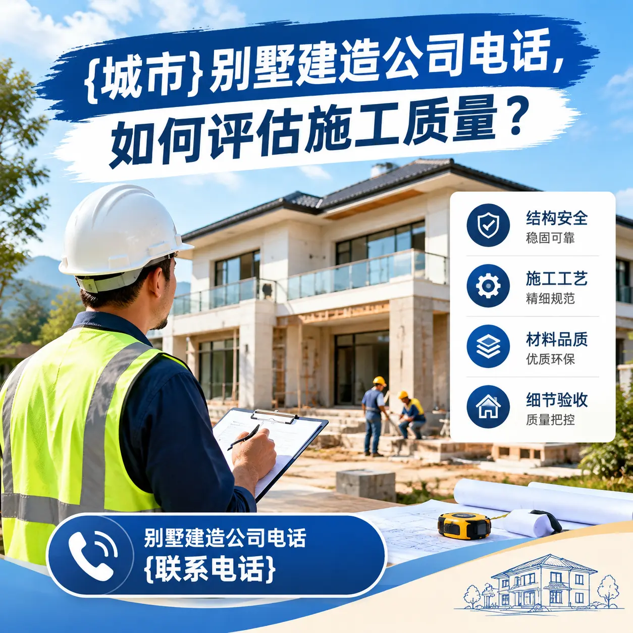 普安别墅建造公司电话,如何评估施工质量?