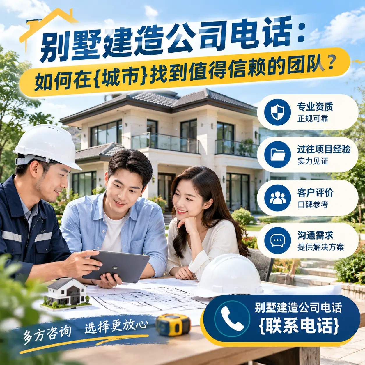 别墅建造公司电话：如何在普安找到值得信赖的团队？