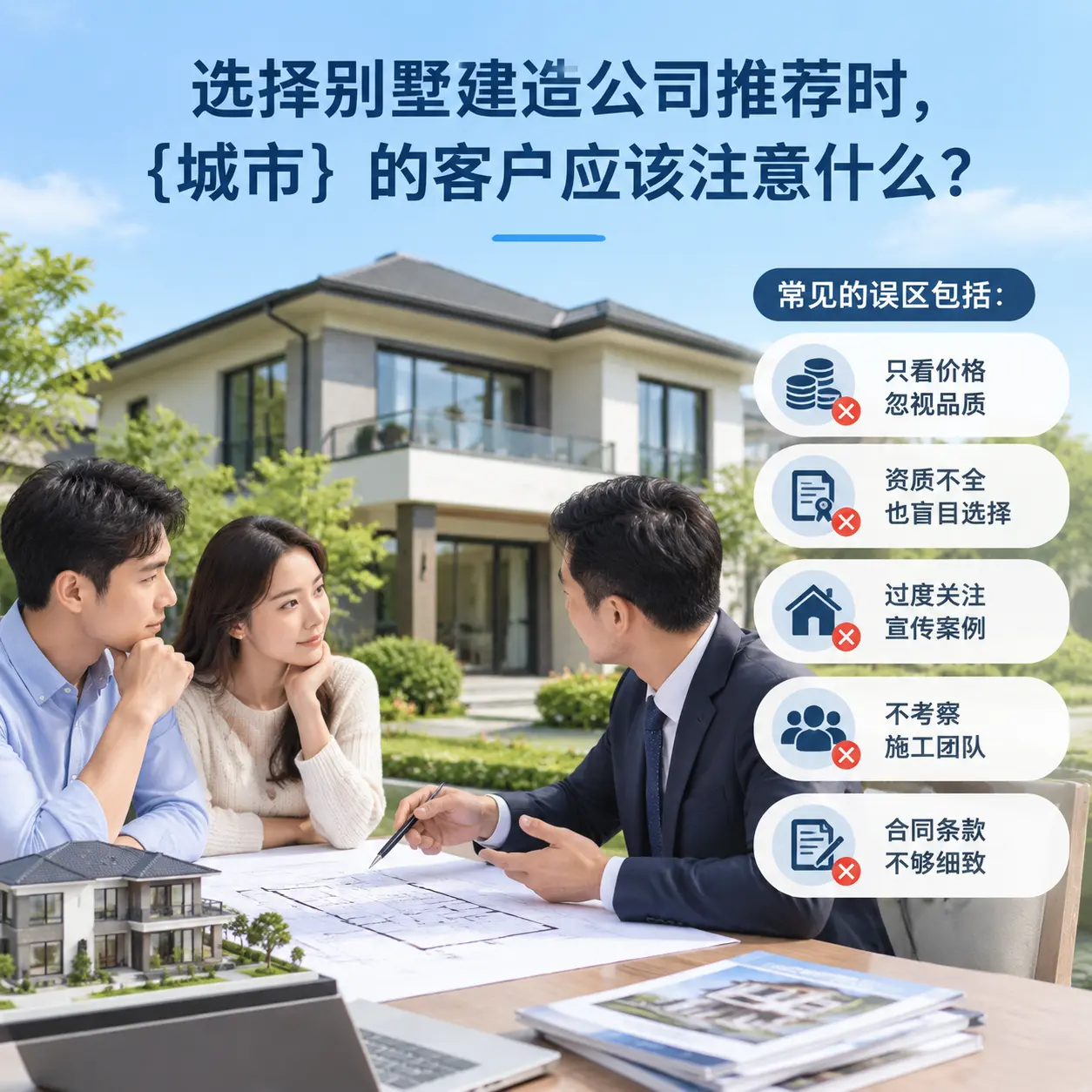 选择别墅建造公司推荐时,普安 的客户应该注意什么?