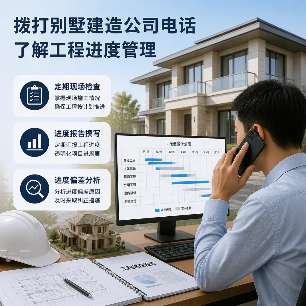 拨打普安别墅建造公司电话，了解工程进度管理