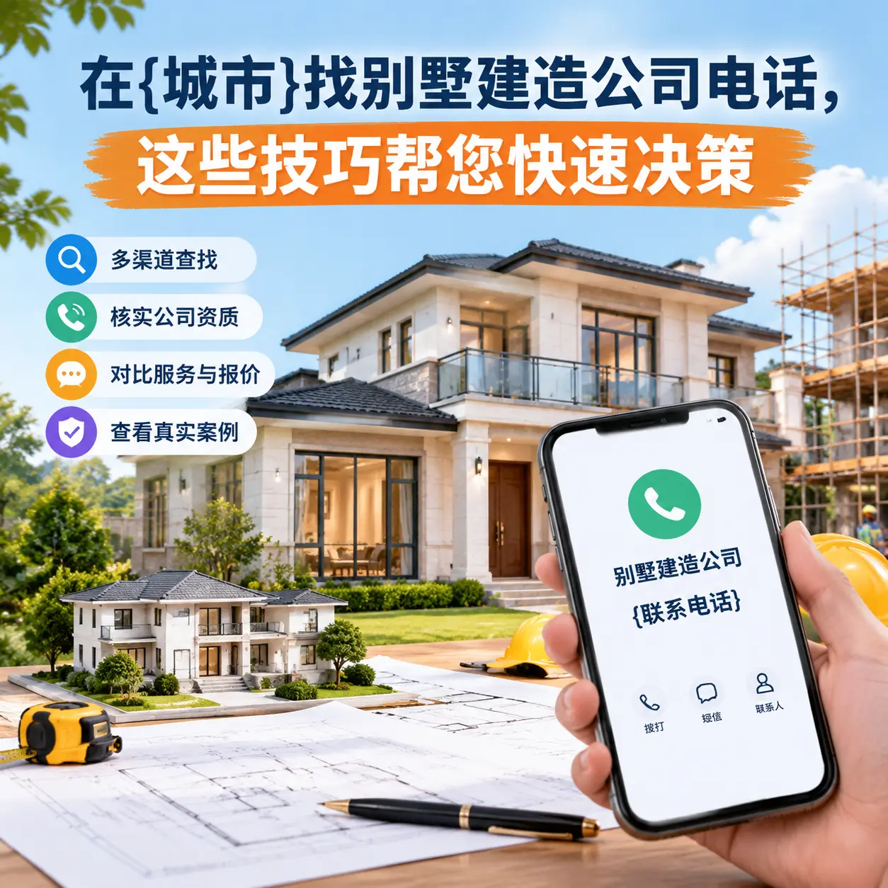 在普安找别墅建造公司电话，这些技巧帮您快速决策