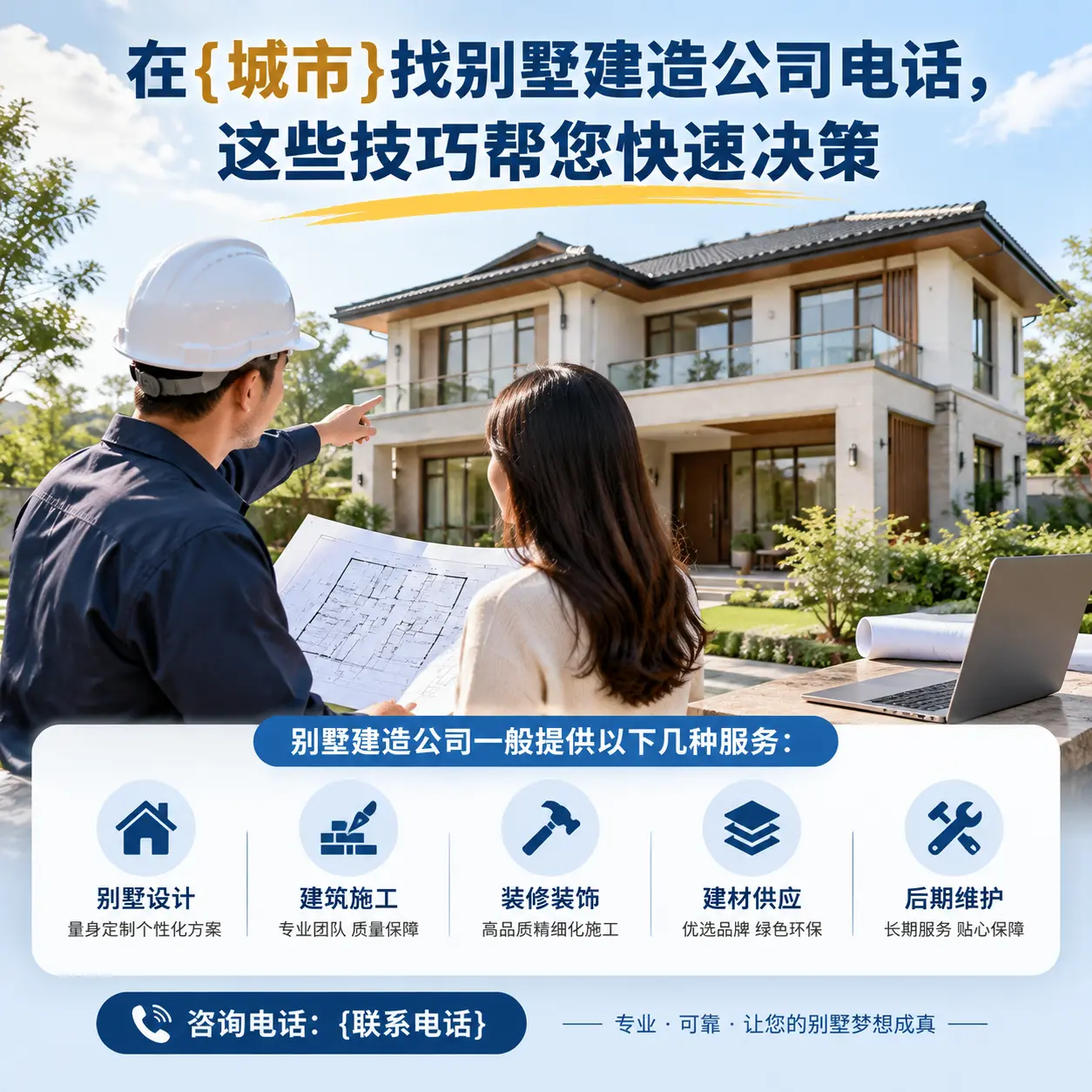 在普安找别墅建造公司电话，这些技巧帮您快速决策