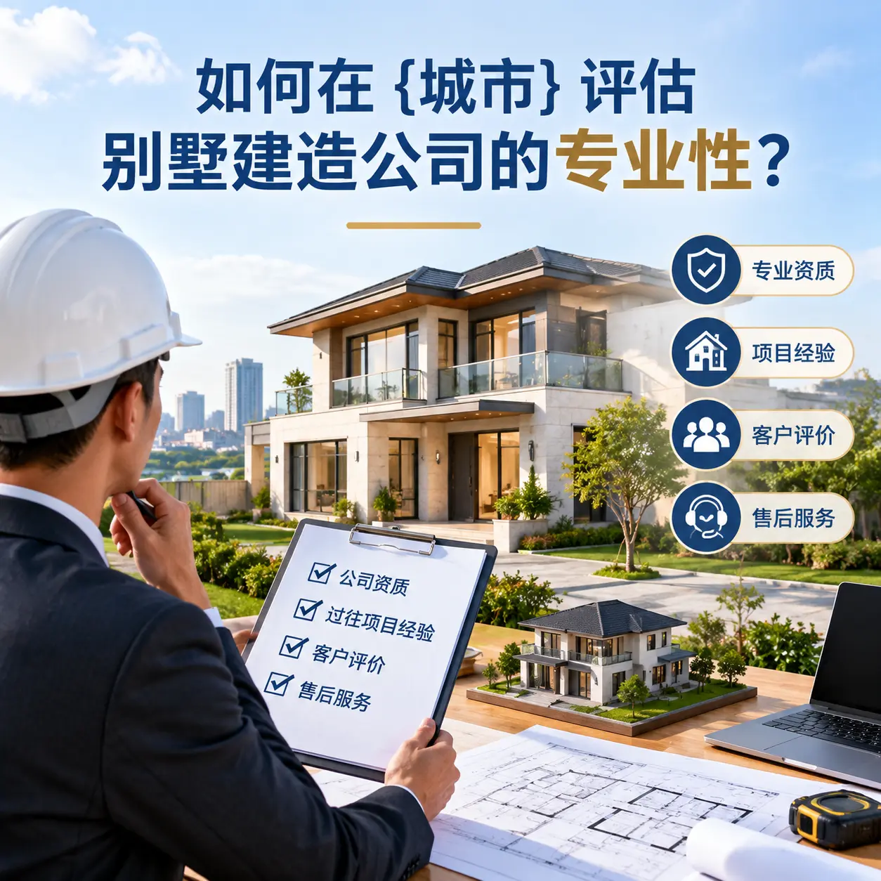 如何在 普安 评估别墅建造公司的专业性？