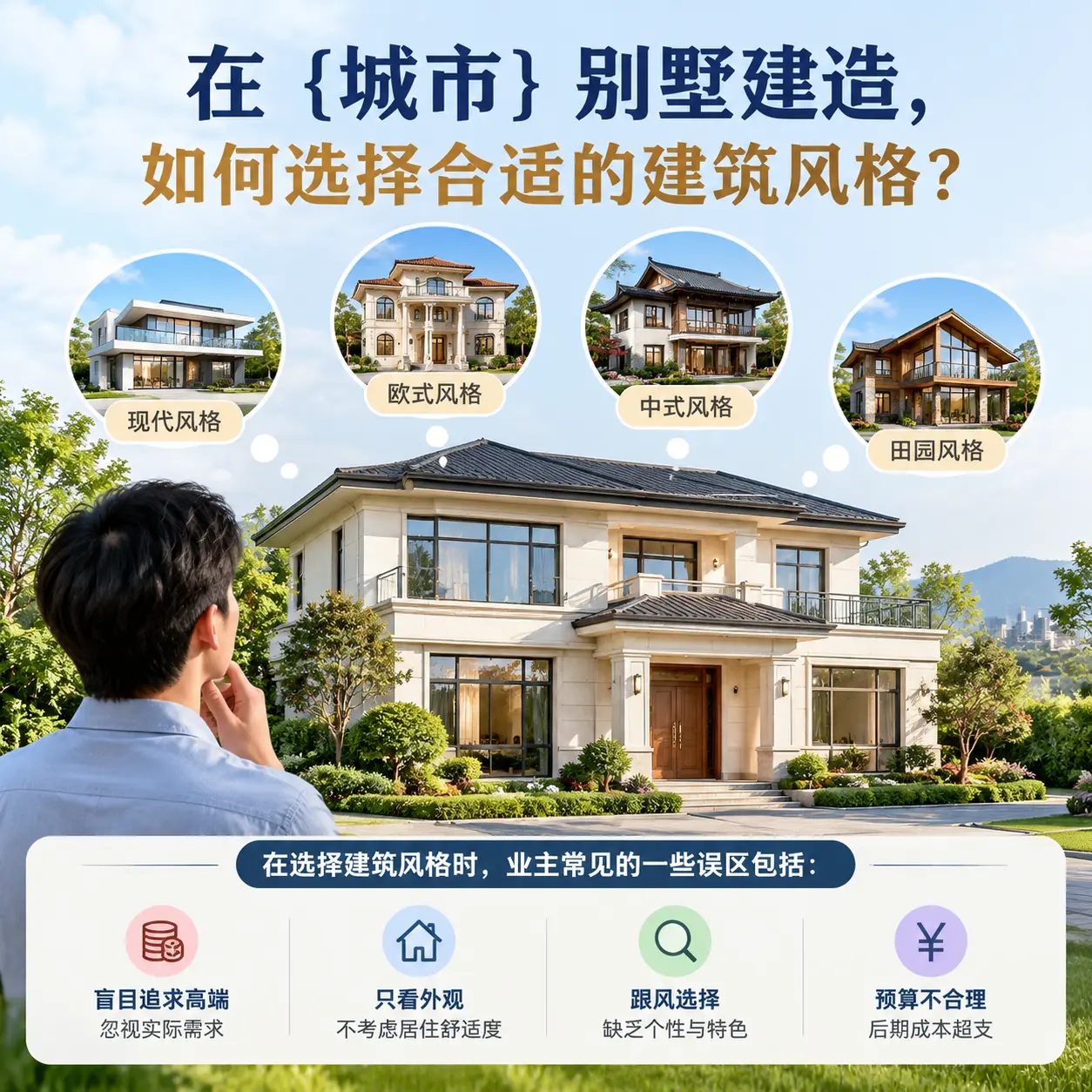在 普安 别墅建造,如何选择合适的建筑风格?