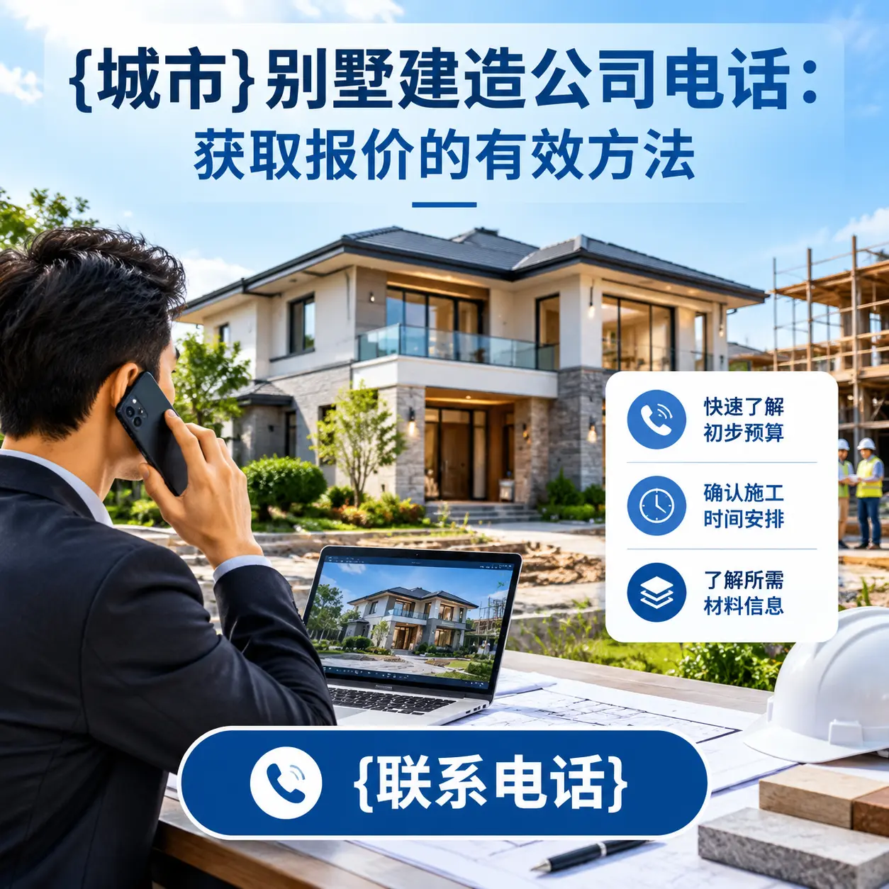 普安别墅建造公司电话：获取报价的有效方法