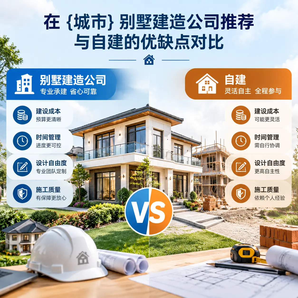 在 普安 别墅建造公司推荐与自建的优缺点对比